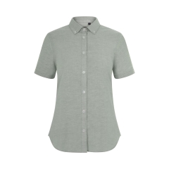 Camasa dama Stretch Oxford cu maneci scurte 405025S Velilla-Light Olive Green -35-XS