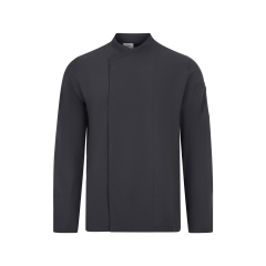 Jacheta de bucatar din microfibra cu maneca scurta si insertii Coolmax 405210 Velilla-Dark Grey-42-XS