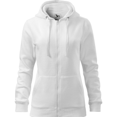 Hanorac dama Trendy Zipper 411 Malfini-XS-Alb-00
