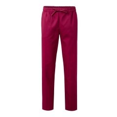 Pantaloni medicali unisex tercot cu talie elastica 533001 Velilla -Burgundy-67-XXS