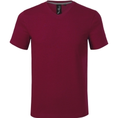 Tricou barbati Action V-Neck 700 Malfini Premium -Garnet-86-M