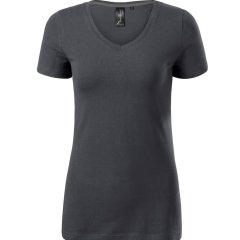Tricou dama Action V-Neck 701 Malfini Premium-Antracit deschis-83-S
