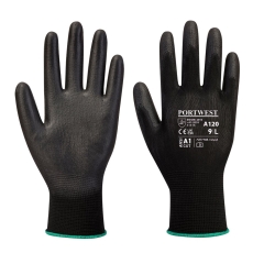 Manusi protectie PU Palm A120 Portwest-Negru-XS
