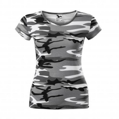 Tricou dama Como Pure C22 Malfini-Camuflaj gri-32-XS