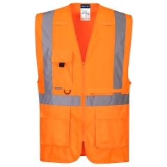 Vesta reflectorizanta Hi-Vis Executive C357 Portwest-Portocaliu-3XL