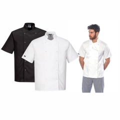 Jacheta bucatar Cumbria Chefs Jacket S/S C733 Portwest