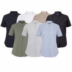 Camasa dama tip tunica cu maneci scurte, densitate 115gr/mp, Sleeve stretch 405014S Velilla
