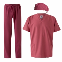 Costum medical unisex cu protectie antibacteriana si material hidrofug 534/535/533 Velilla-Strawberry Pink-53-XS