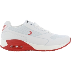 Pantofi sport de protectie pentru dama Ela 01 ESD SRC Safety Jogger -Alb/Rosu-38