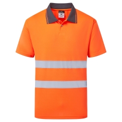 Tricou polo Hi-vis Essential ES477 Portwest-Portocaliu-XS