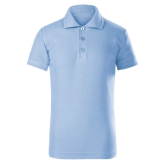 Tricou copii polo Pique Polo Free F22 Malfini -Albastru deschis-15-110 cm/4 ani