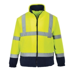 Jacheta fleece reflectorizanta clasa 3 Hi-Vis F301 Portwest echipament de protectie a muncii reflectorizant de inalta vizibilitate clasa 3 ava sting piatra neamt