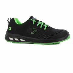 Pantofi sport de protectie ECOFITZ LOW S1P SR ESD CI FO Safety Jogger-Negru/Verde-35