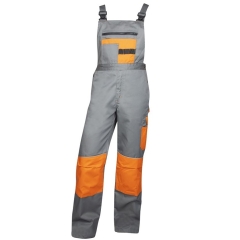 Pantaloni cu pieptar 2STRONG Ardon-46-Gri/portocaliu - H9602