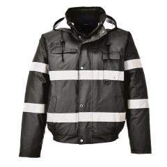 Jacheta de iarna reflectorizanta impermeabila Bomber Iona Lite S434 Portwest-Negru-M