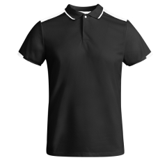 Tricou polo Tamil bărbat - ALB/NEGRU