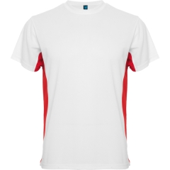 Tricou Tokyo bărbați - ALB/ROȘU