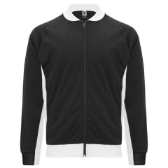 Geacă sport Iliada bărbați cu buzunare - NEGRU/ALB