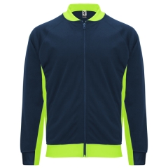 Geacă sport Iliada bărbați cu buzunare - BLEUMARIN/VERDE FLUOR