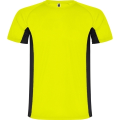 Tricou Shanghai bărbați - GALBEN FLUOR/NEGRU
