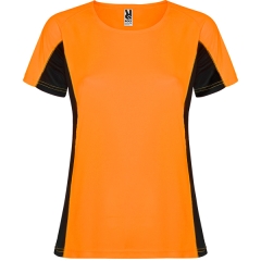 Tricou Shanghai Woman damă - PORTOCALIU FLUOR/NEGRU