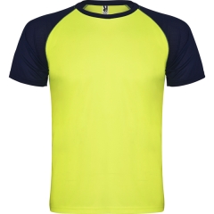 Tricou bărbați Indianapolis - GALBEN FLUOR/BLEUMARIN