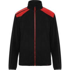 Geacă polară Terrano unisex cu fermoar - NEGRU/ROȘU