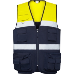 Jachetă reflectorizantă Beta unisex - BLEUMARIN/GALBEN FLUOR