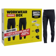 Pachet pantaloni de lucru elastici si confortabili WORKWEAR BOX DENEB Safety Jogger -Navy-52