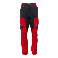 Pantaloni de lucru standard din tercot stretch 240 g/m2 Elastico 543B Renania-Rosu-XS