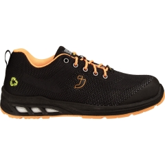 Pantofi sport de protectie ECOFITZ LOW S1P SR ESD CI FO Safety Jogger-Negru/Portocaliu-35