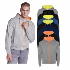 Hanorac barbati cu detalii fluor 280 grame FUJI 1105 ROLY