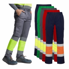 Pantaloni de lucru reflectorizanti clasa I tercot 240 grame SOAN 9301 ROLY