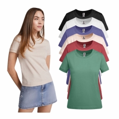 Tricou damă bumbac 210 grame VEZA WOMAN 6563 ROLY