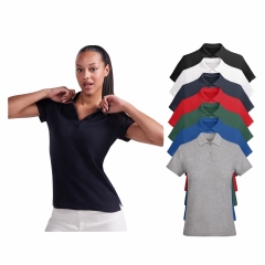 Tricou polo dama bumbac BIO 210 grame PRINCE WOMAN 6618 ROLY