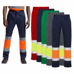 Pantaloni cu benzi reflectorizante clasa 1 tercot 200 grame NAOS 9300 ROLY