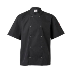 Jacheta bucatar cu maneci scurte si capse 405205 Velilla-Black-00-44