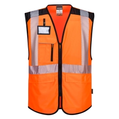 Vesta reflectorizanta HiVis Executiv PW309 Portwest-XL-Portocaliu/Negru