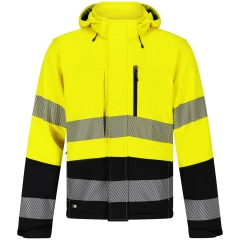 Jacheta barbati Scuti HiVis Softshell Safety Jogger-Yellow/Black-M