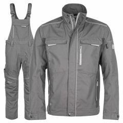 Costum salopeta cu pieptar Urban gri H6468/H6467 Ardon
