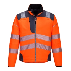 Jacheta reflectorizantă Softshell Hi-Vis Vision T402, protectie UV Portwest!-Portocaliu/Gri-XL
